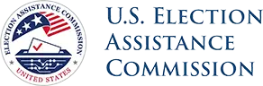Huy hiệu của Ủy ban Hỗ trợ Bầu cử Hoa Kỳ cho thấy mối quan hệ đối tác với Vote.gov